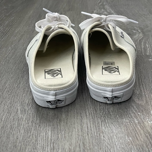 Vans Python White Mules Size 8.5 - Picture 5 of 7